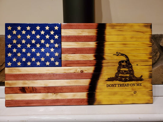 Flat Gadsden (Don't Tread on Me) Flag